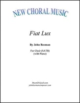 Fiat Lux SATB choral sheet music cover